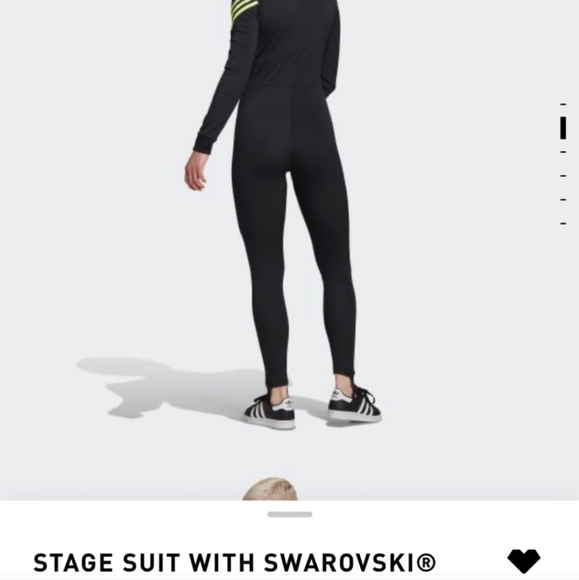 Adidas Black Jumpsuit Stretchy Form-Fitting Design - Picture 3 of 12